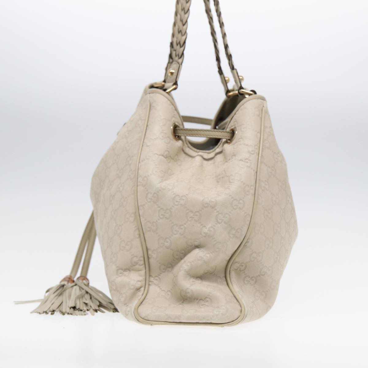 Gucci Leather Canvas Shoulder Bag