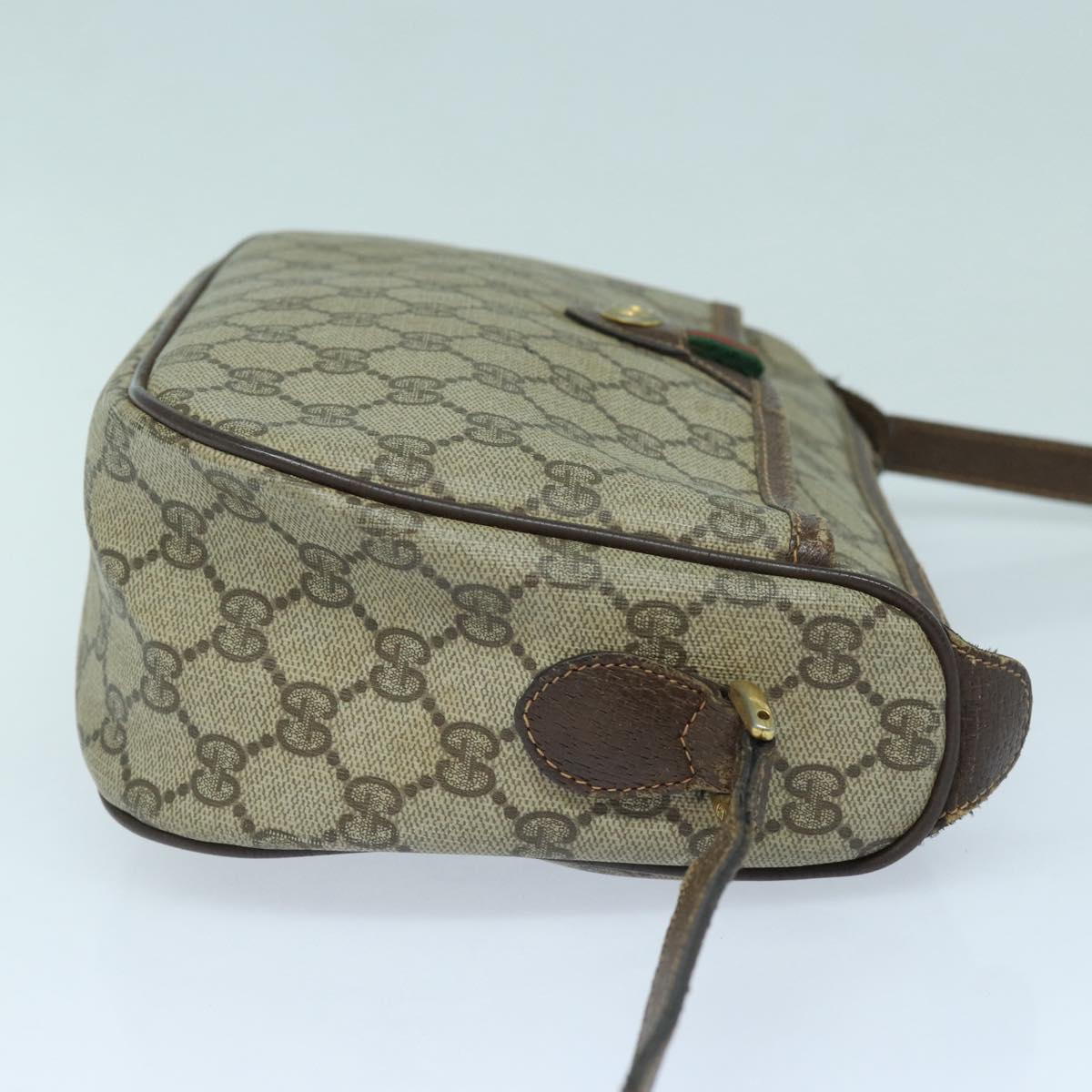 Gucci Leather Canvas Shoulder Bag