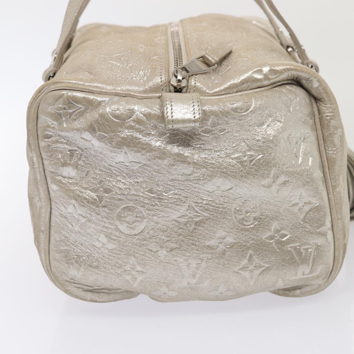 LOUIS VUITTON Monogram Shimmer Comet Shoulder Bag Silver M95818 LV Auth 87612