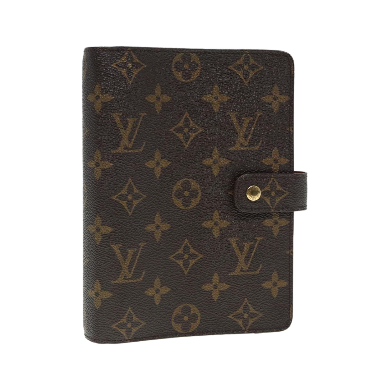 LOUIS VUITTON Monogram Agenda MM Day Planner Cover R20105 LV Auth 88034
