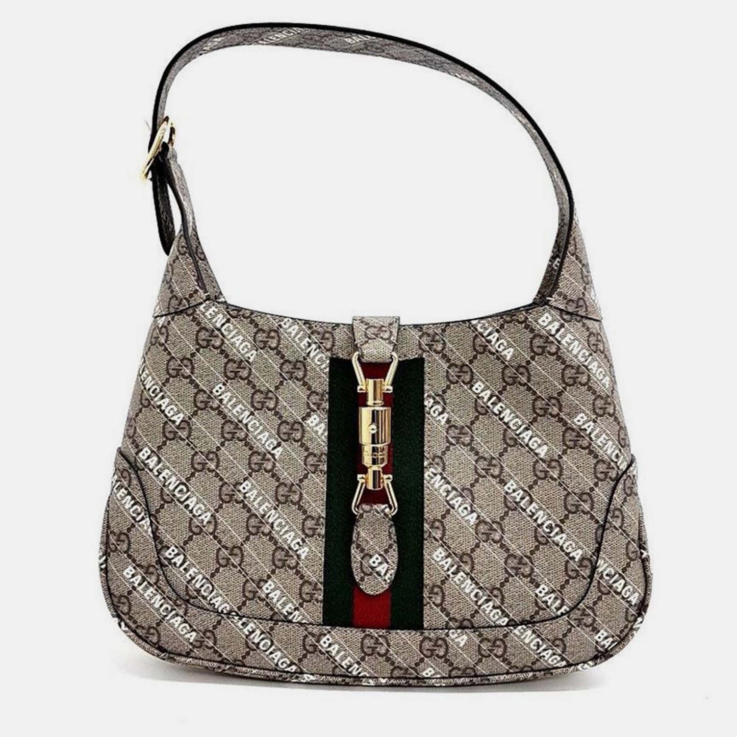 Gucci x Luxury Balenciaga Trending 2026 Hacker Project Jackie 1961 Small Hobo Bag