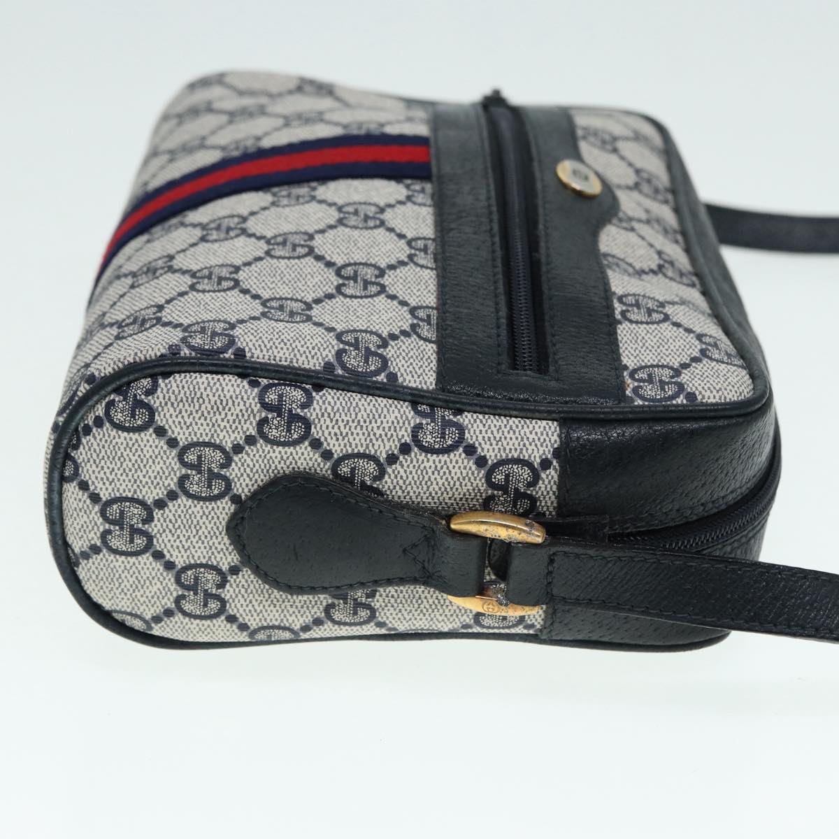 Gucci Leather Canvas Shoulder Bag