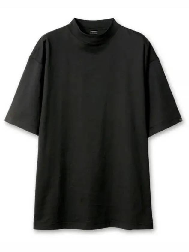 Luxury Balenciaga Trending 2026 Cotton Crew Neck Short Sleeve T-Shirt Black