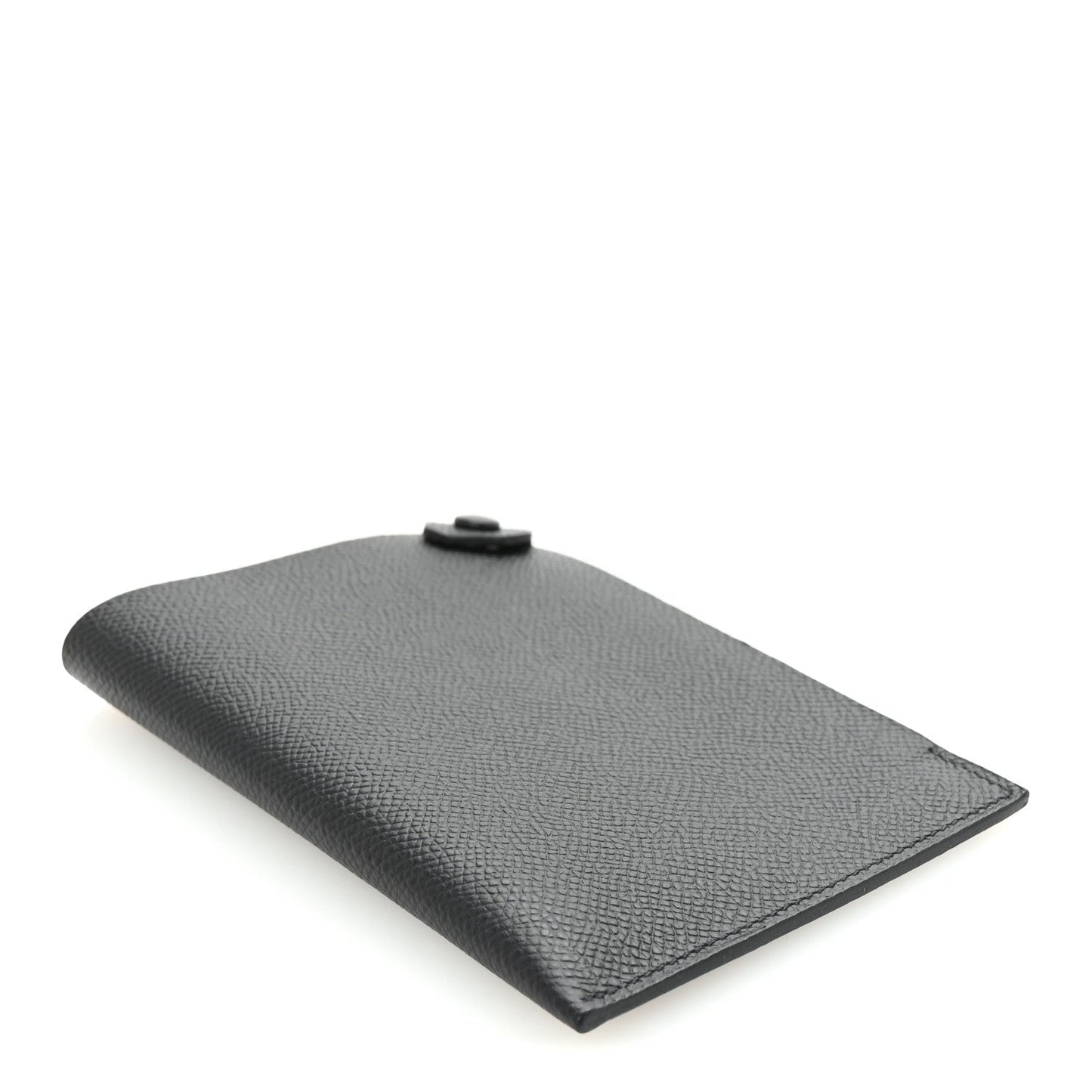 Hermes Epsom Tarmac PM Passport Holder Black