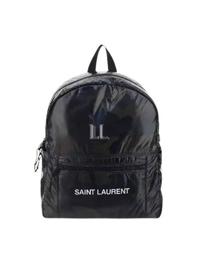 Luxury Saint Laurent Trending 2025 Logo Nuxx Nylon Backpack Camo