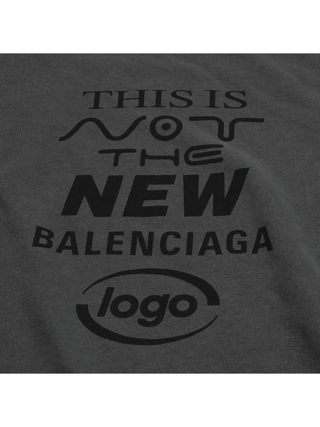 Luxury Balenciaga Trending 2026 This Not Logo Cotton Sweatshirt Black