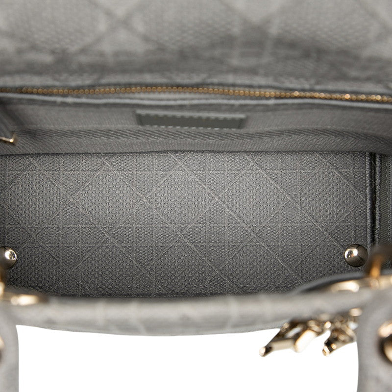Dior Lady Dior Cannage Canvas 2way Bag