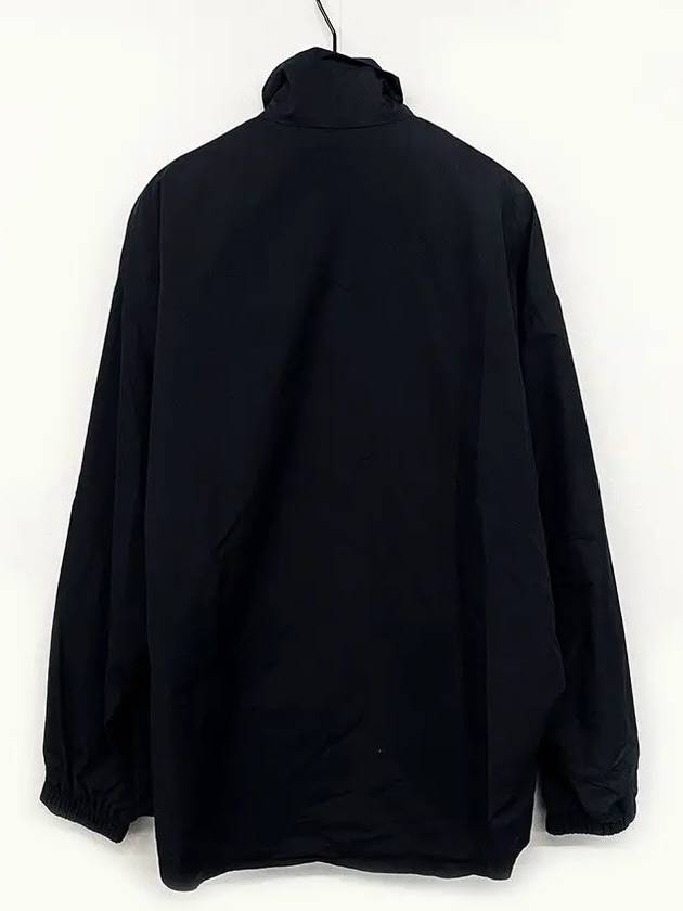 Luxury Balenciaga Trending 2026 High Neck Logo Zip-up Jacket Black