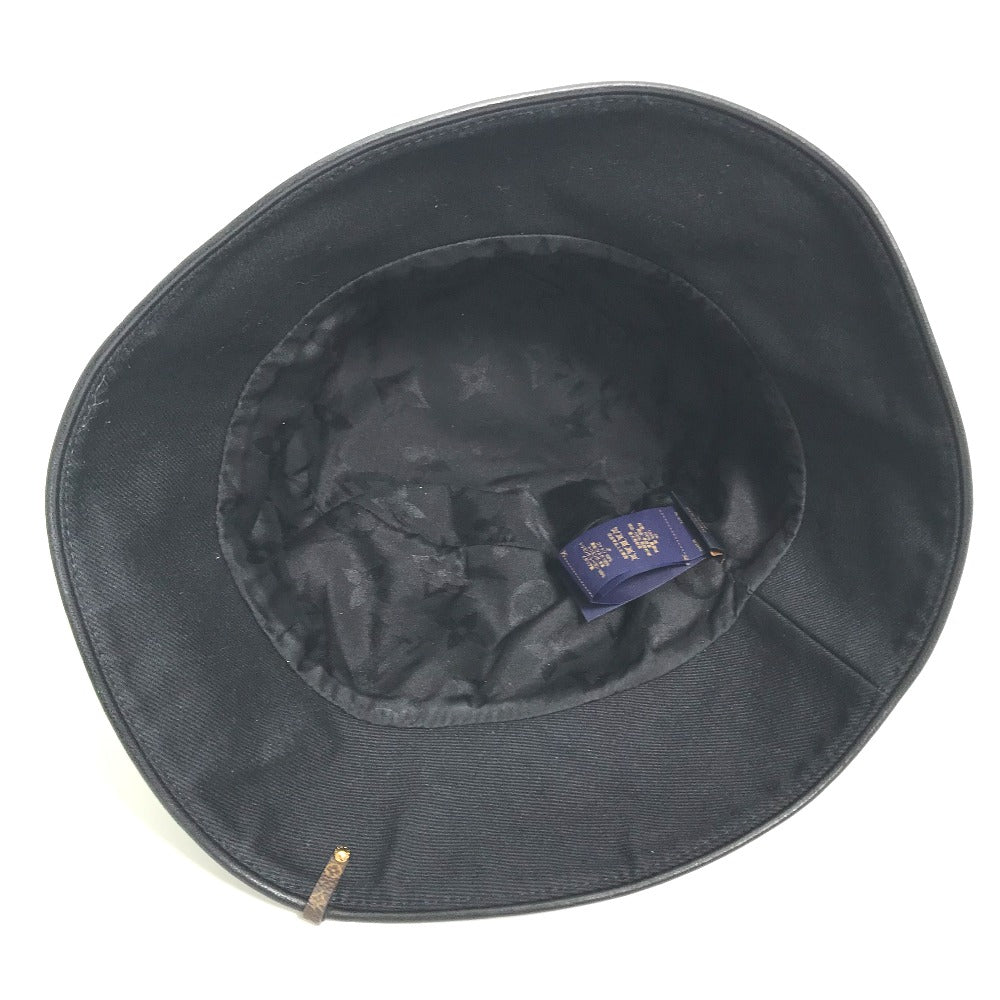 LOUIS VUITTON hat cotton black Bucket hat LV City Women