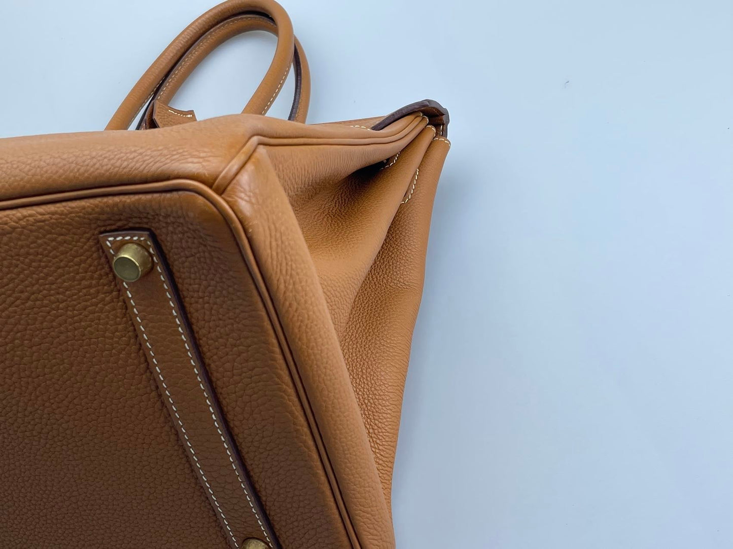 Hermes Birkin 35 in gold Togo leather