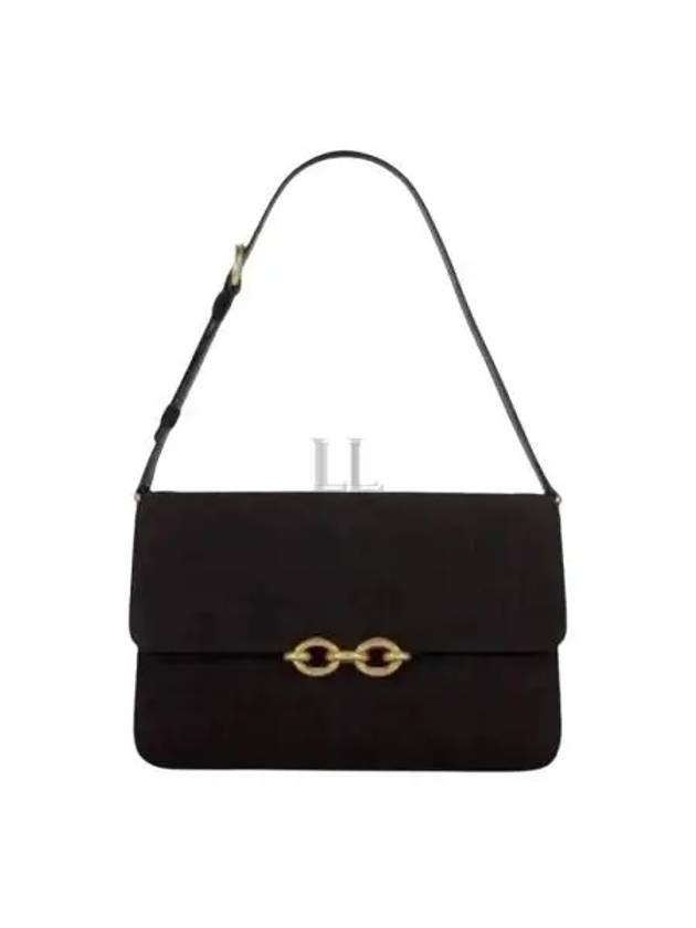 Luxury Saint Laurent Trending 2025 Le Maillon Quilting Satchel Shoulder Bag Black