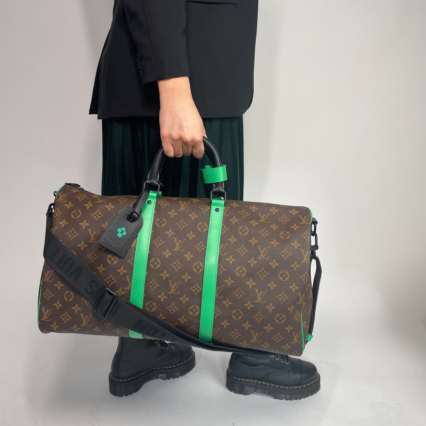 Louis Vuitton Keepall 50 Ltd Edition Tela & Macassar Bandouliere (Rare & Discontinued)