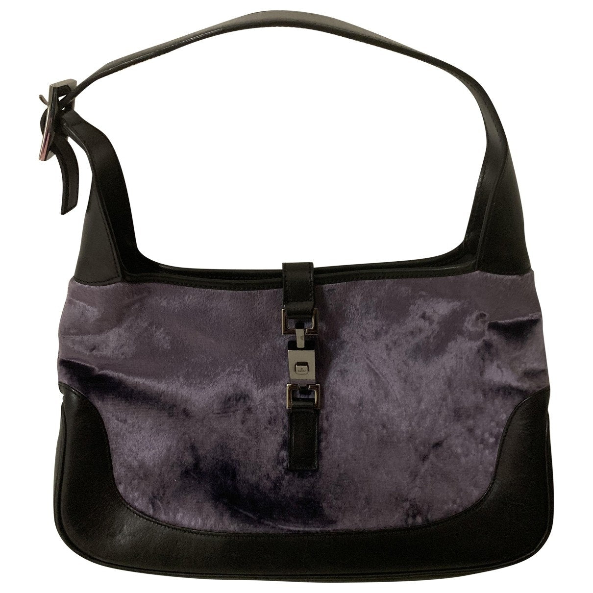 Gucci jackie purple velvet handbag
