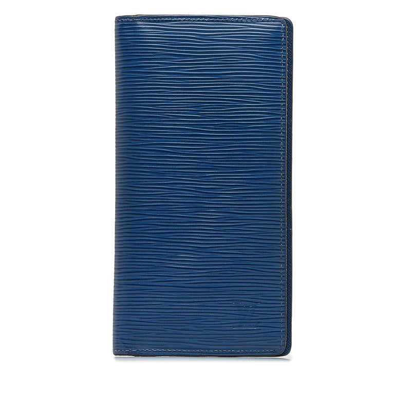 Louis Vuitton Epic Portfolio Braza Long Wallet M60616 Blue-Rest Leather Ladies Louis Vuitton