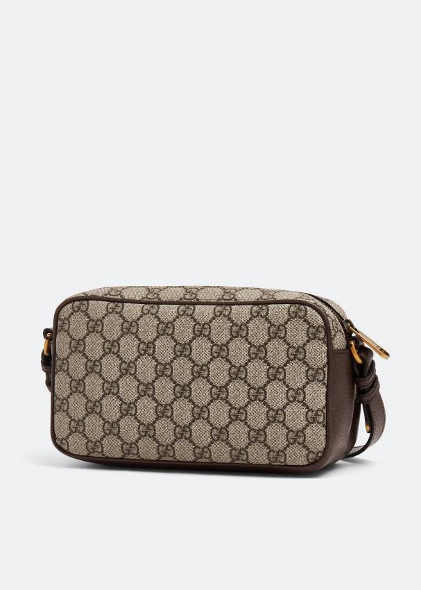 Gucci Ophidia Leather Canvas Handbag