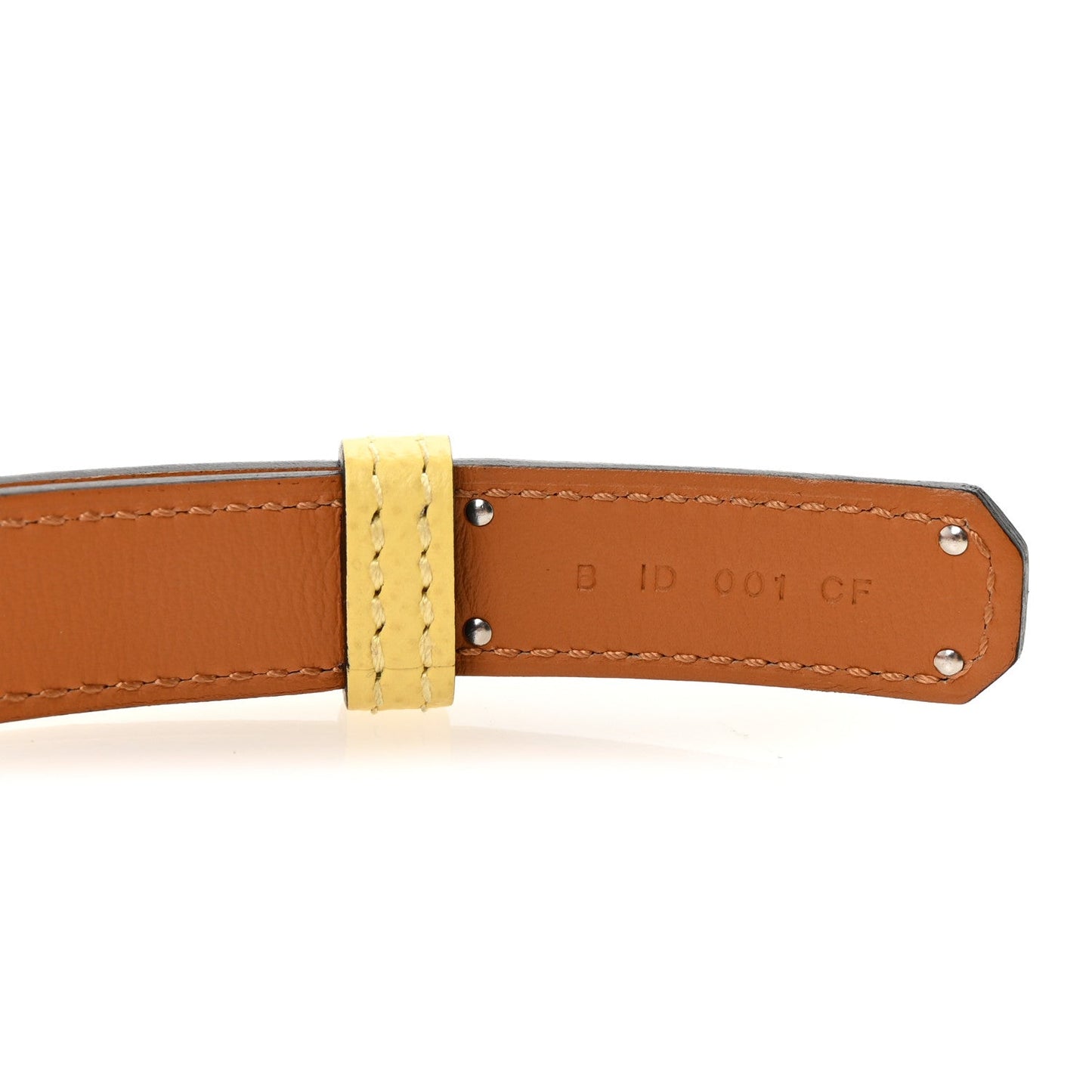 Hermes Epsom Kelly Belt Jaune Poussin