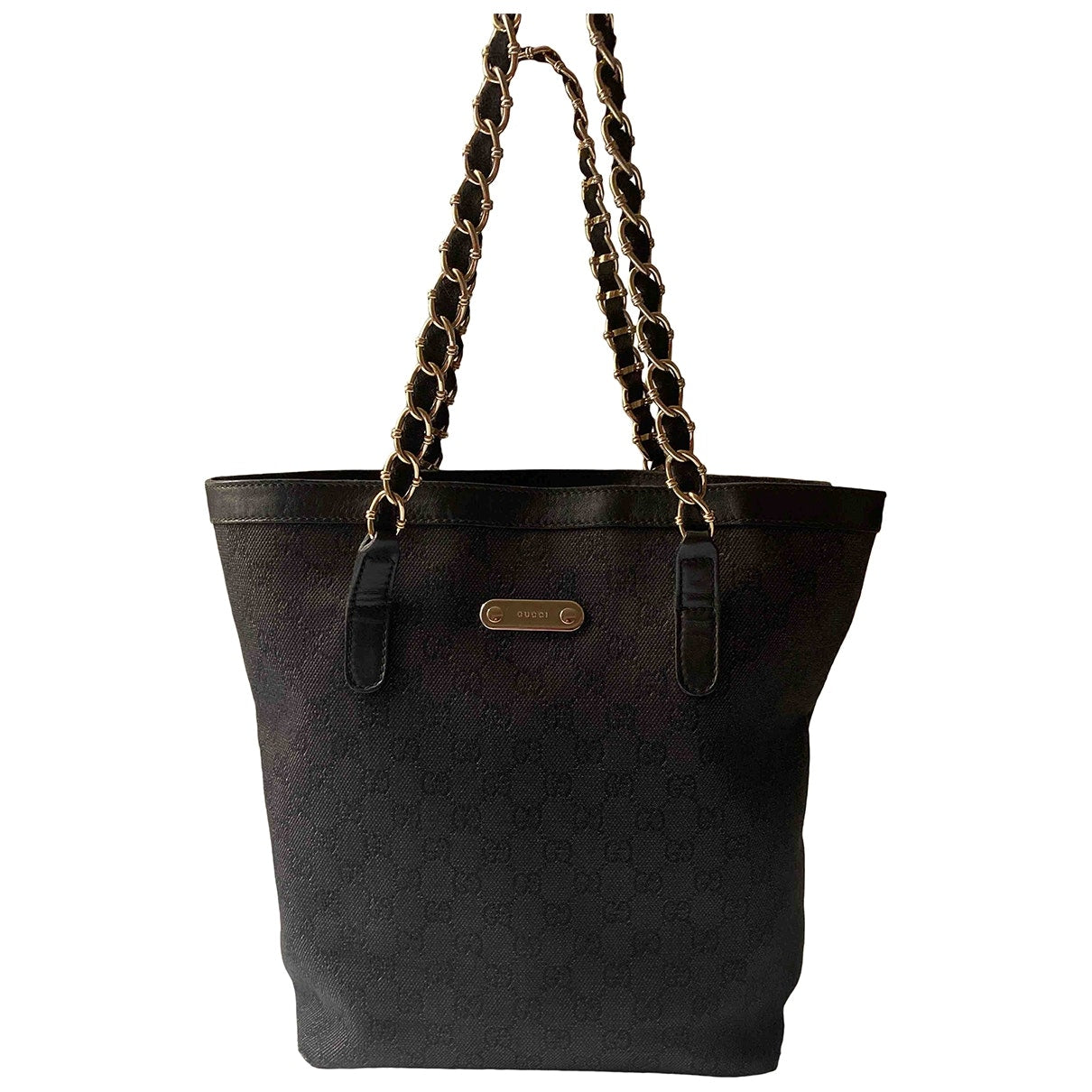 Gucci black cloth handbag