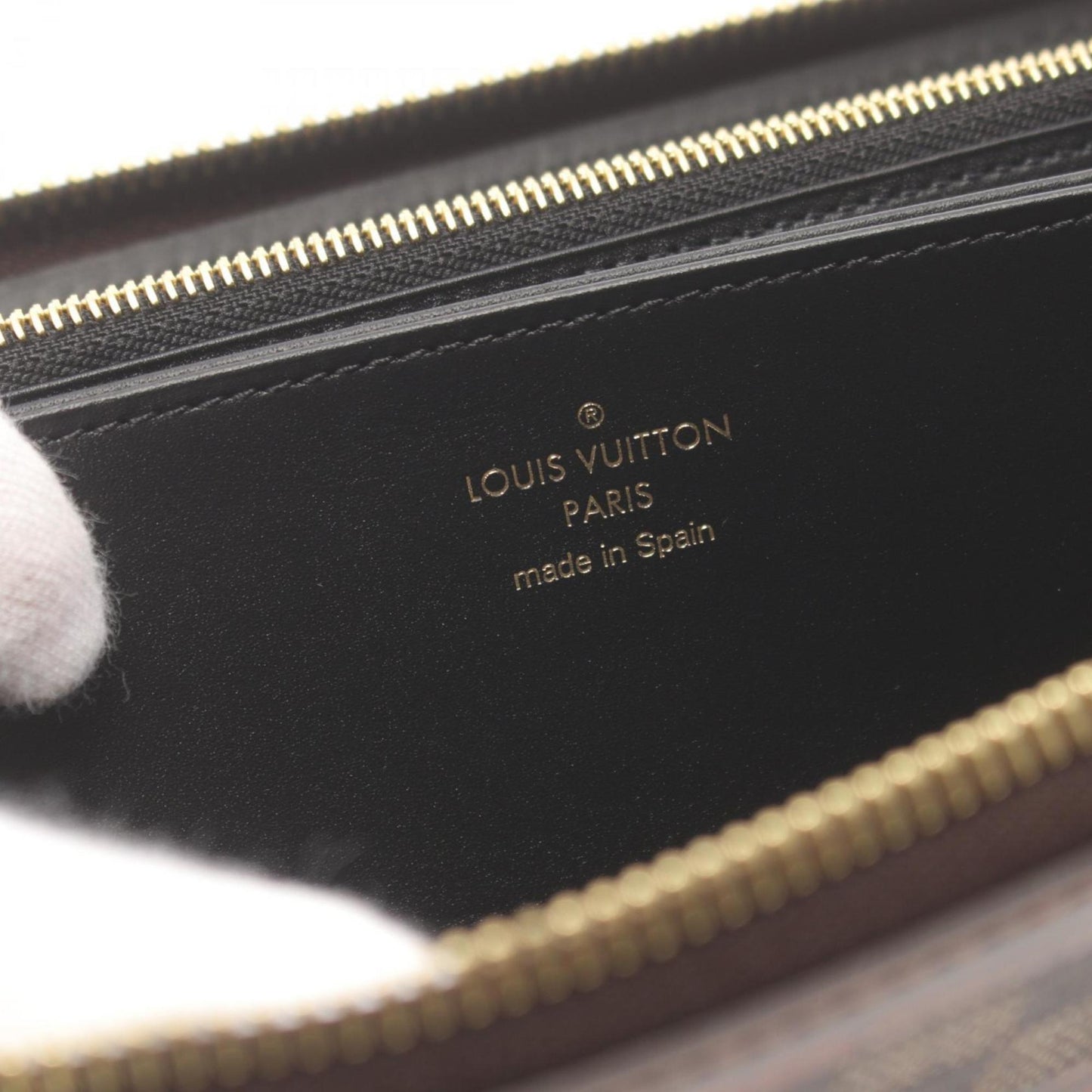 Louis Vuitton Coated Canvas Leather Long Wallet (Bi-Fold)