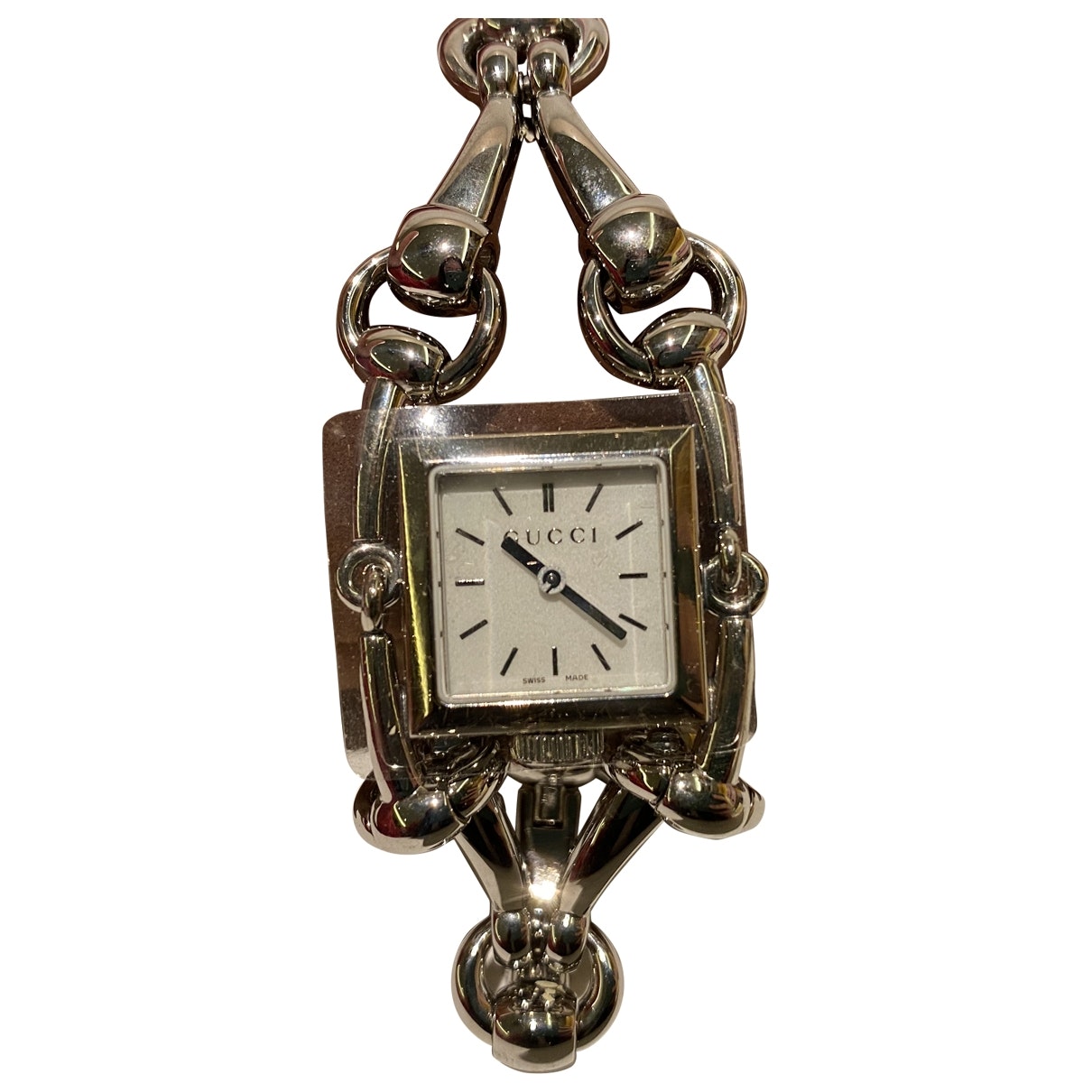 Gucci signora silver steel watch