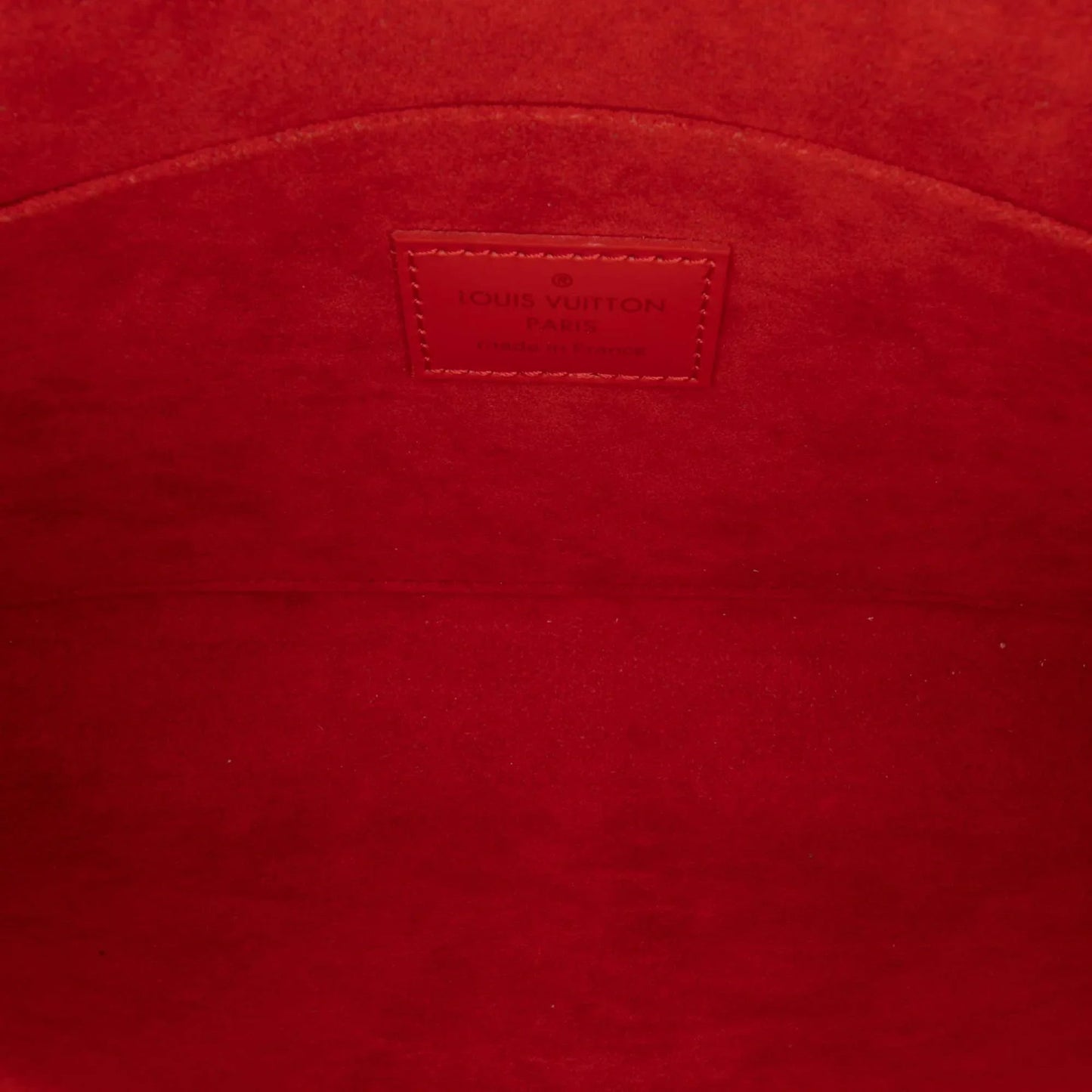Red Louis Vuitton Epi Pochette Felicie Crossbody Bag