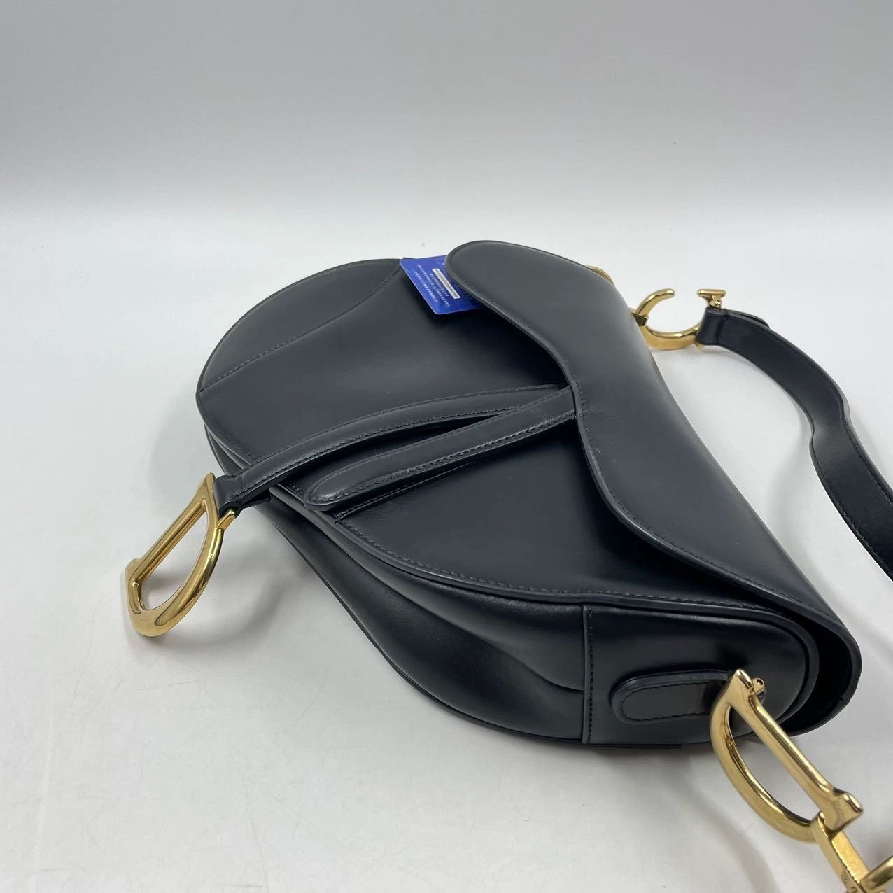 Dior Saddle Medium leather Black Smooth Leather