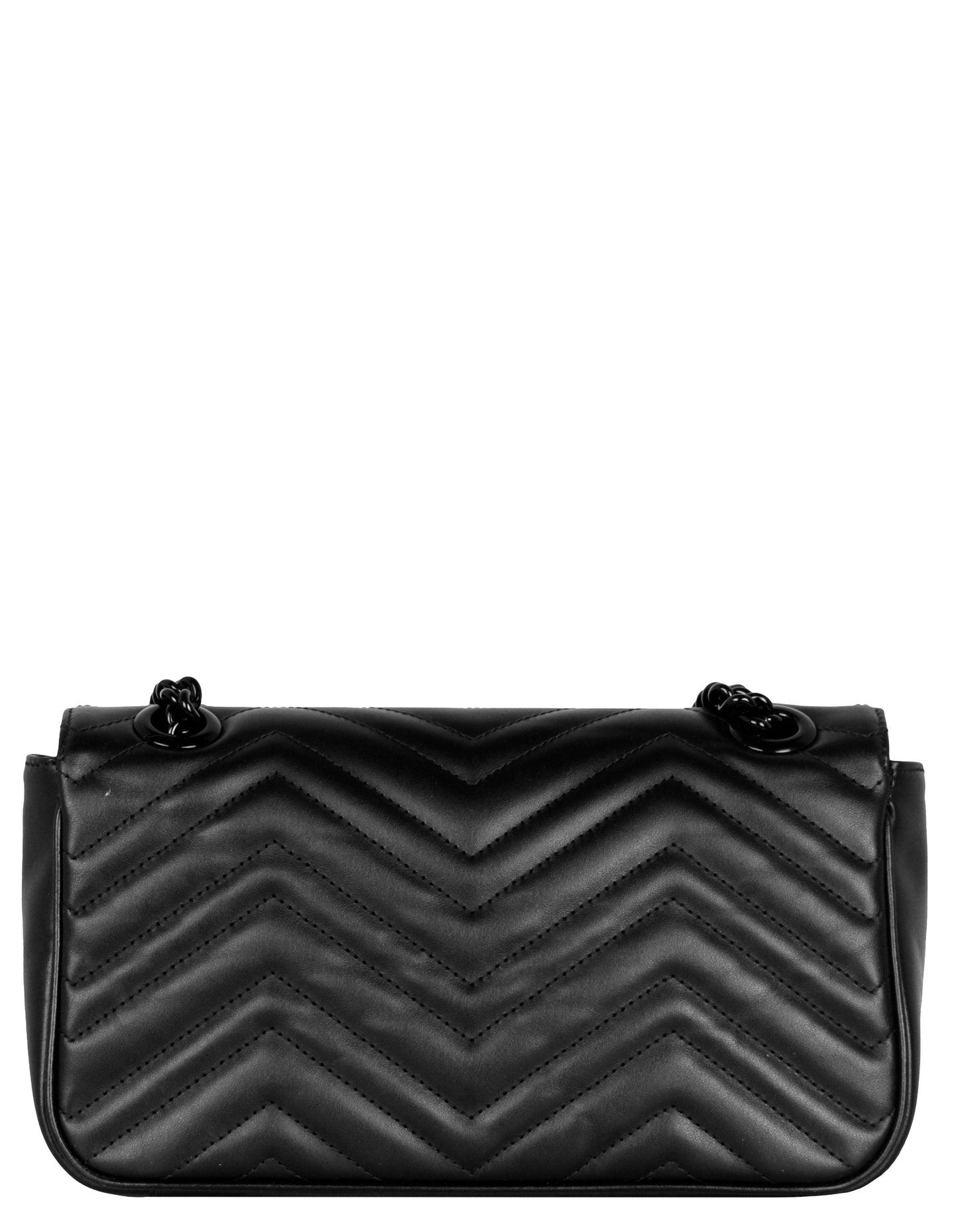 Gucci SO Black Small GG Marmont Matelasse Shoulder Bag