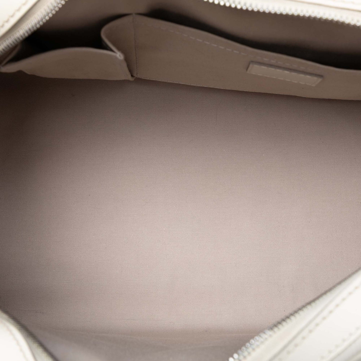 White Louis Vuitton Epi Bowling Montaigne GM Handbag