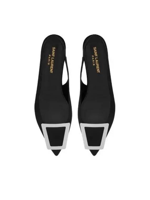 Luxury Saint Laurent Trending 2025 Women's Maxine Slingback Flats Black