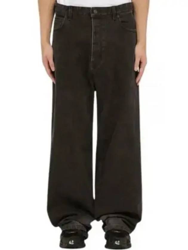 Luxury Balenciaga Trending 2026 Washed Skiwear Jeans Grey