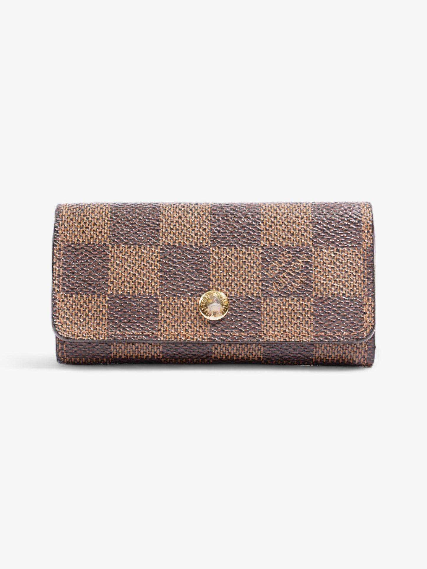 Louis Vuitton 4 Key Holder Damier Ebene Coated Canvas