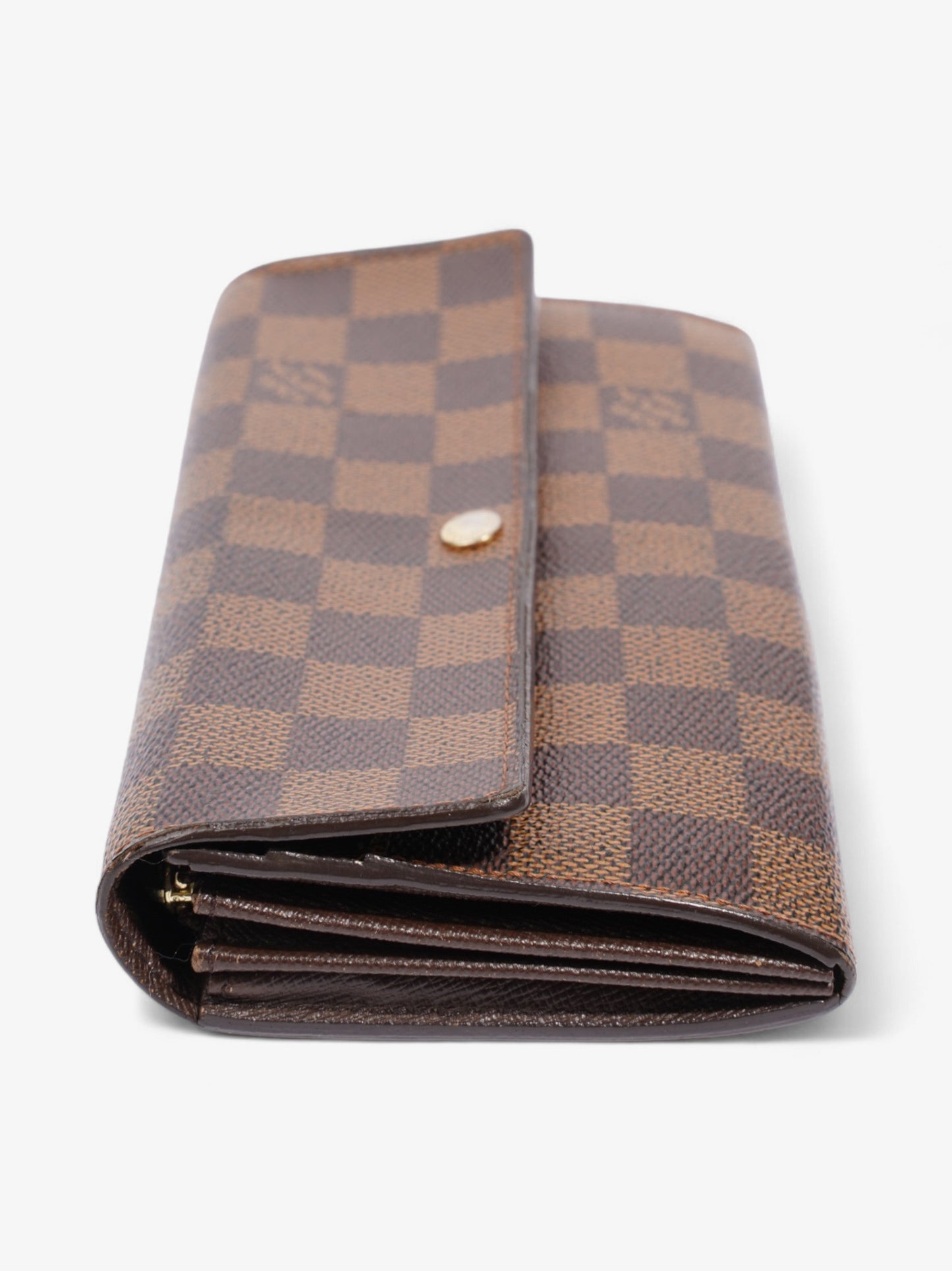 Louis Vuitton Sarah Wallet Damier Ebene Coated Canvas