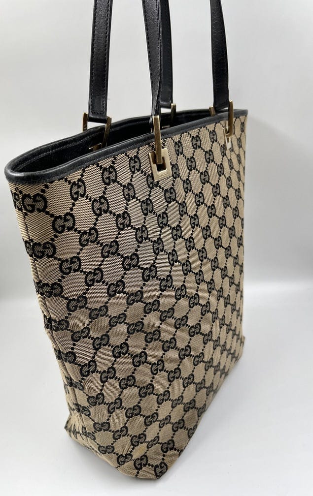 Gucci Leather Canvas Tote Style 26