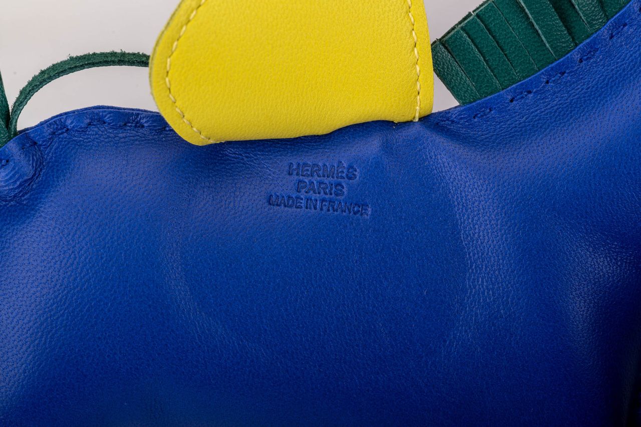 Hermes Grigri Rare Rodeo Charm Blue