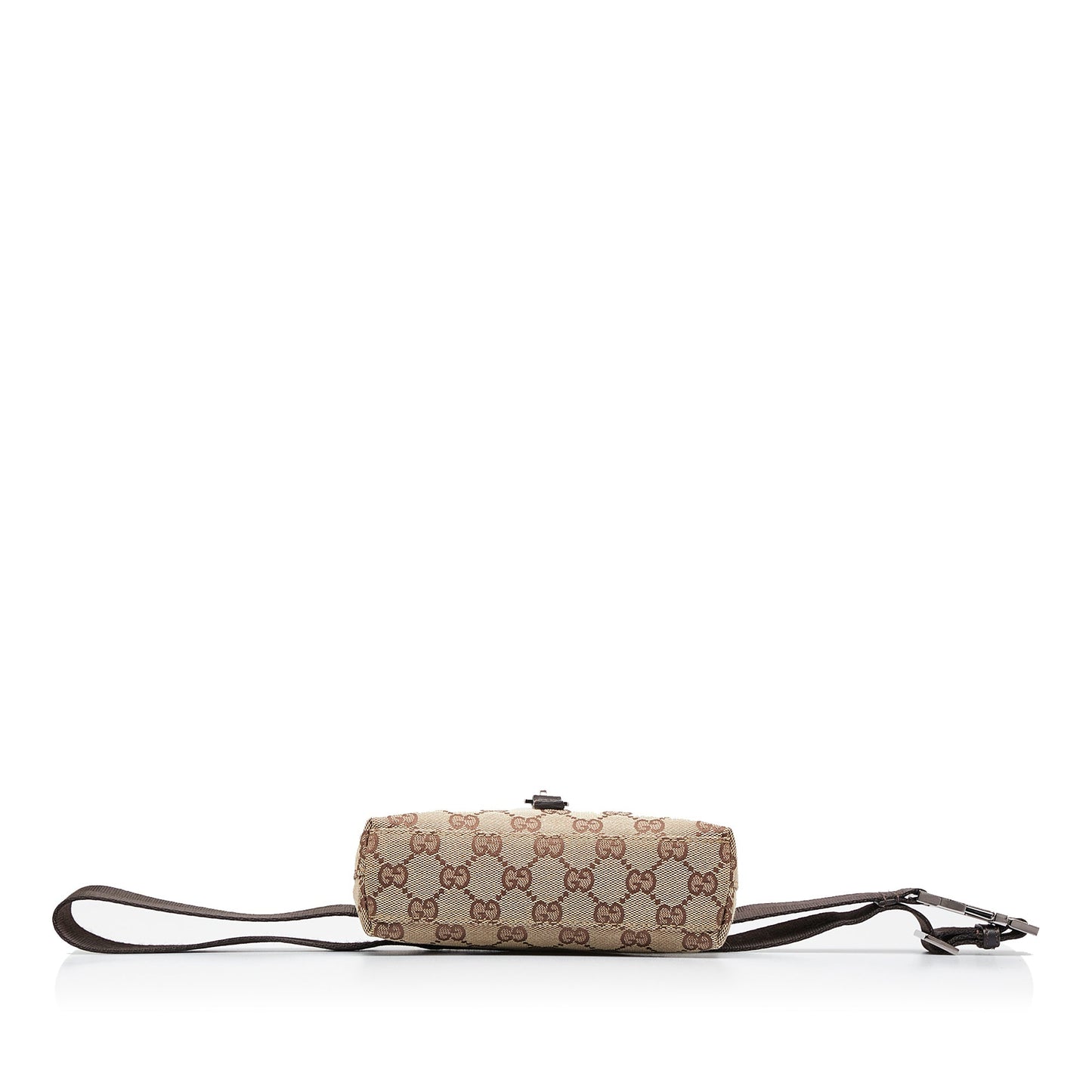 Gucci Jackie Brown Leather Canvas Crossbody