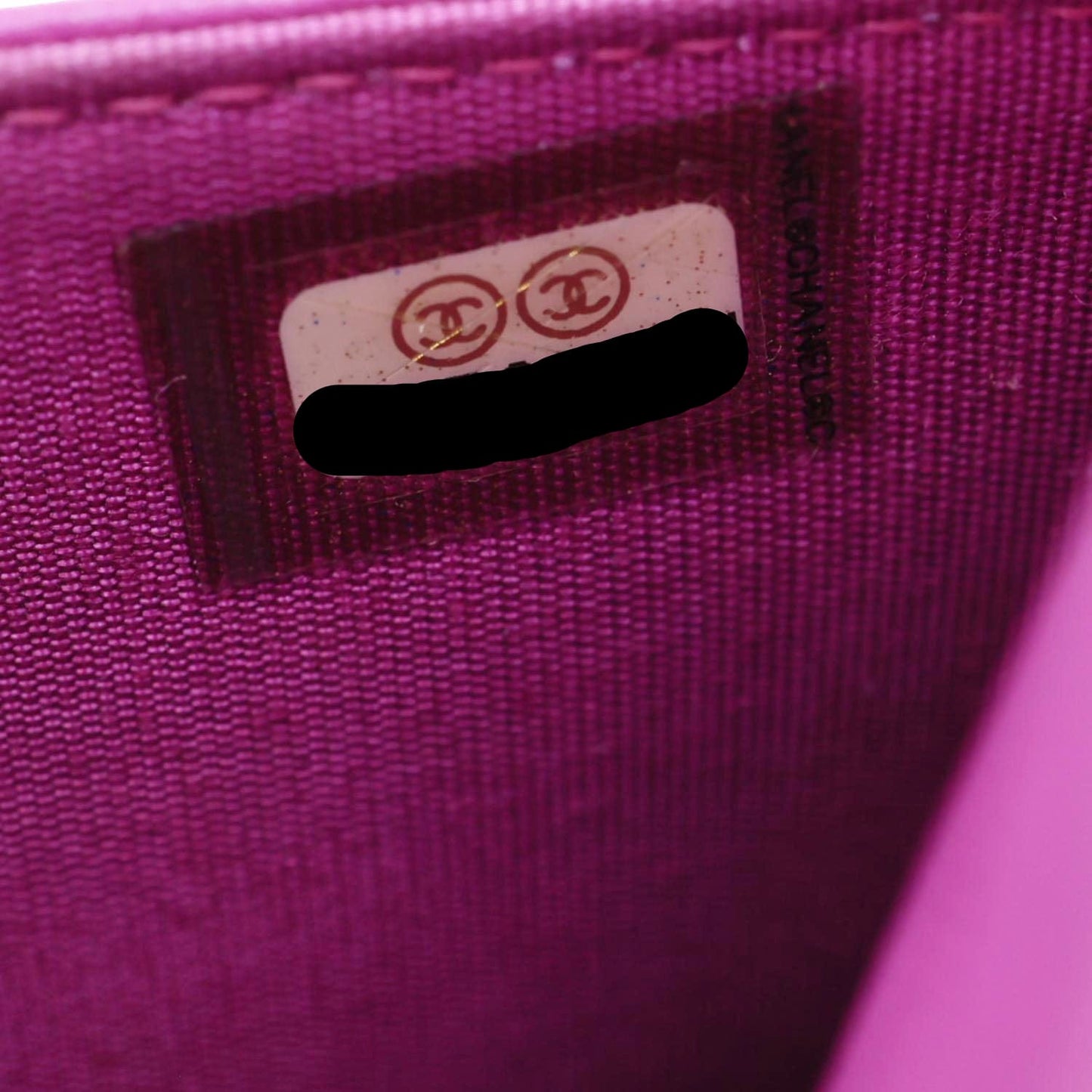 CHANEL Coco Boy Quilted Calfskin Leather Wallet On Chain Crossbody Bag Purple
