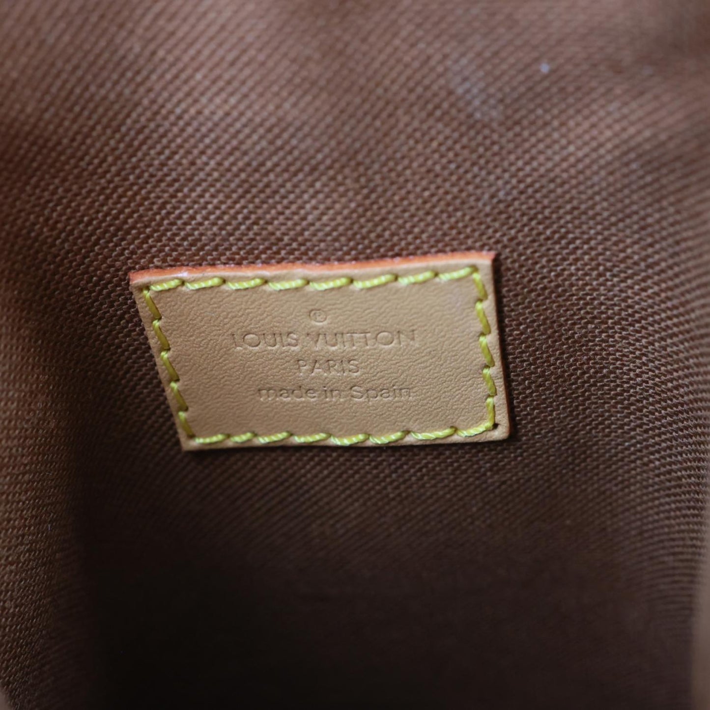 LOUIS VUITTON Fold Me Pouch Monogram Canvas Shoulder Bag Brown