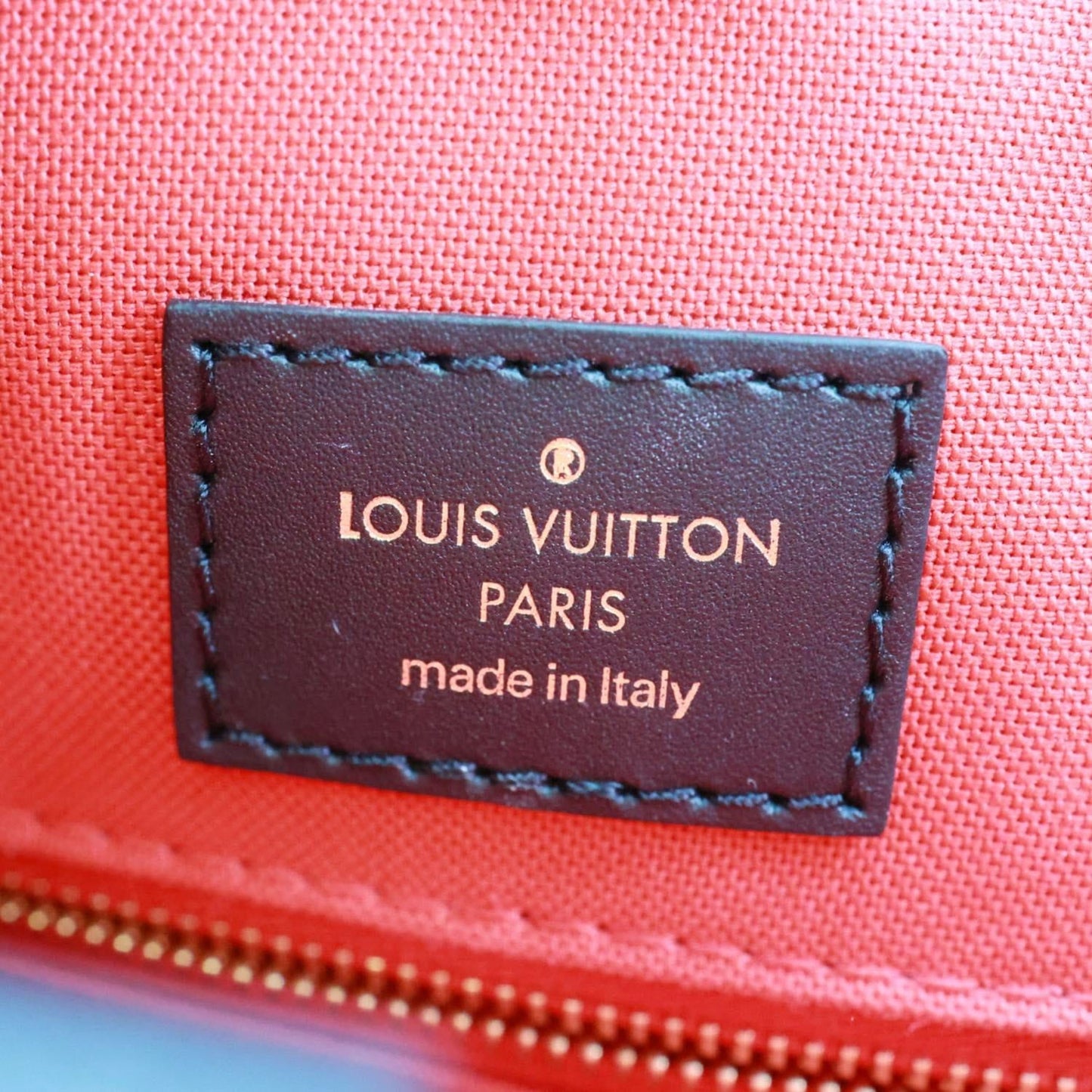 LOUIS VUITTON Onthego MM Reverse Monogram Giant Canvas Tote Bag Brown