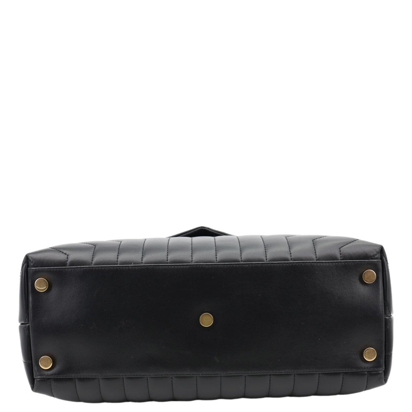 YVES SAINT LAURENT Loulou Large Quilted Leather Crossbody Bag Black
