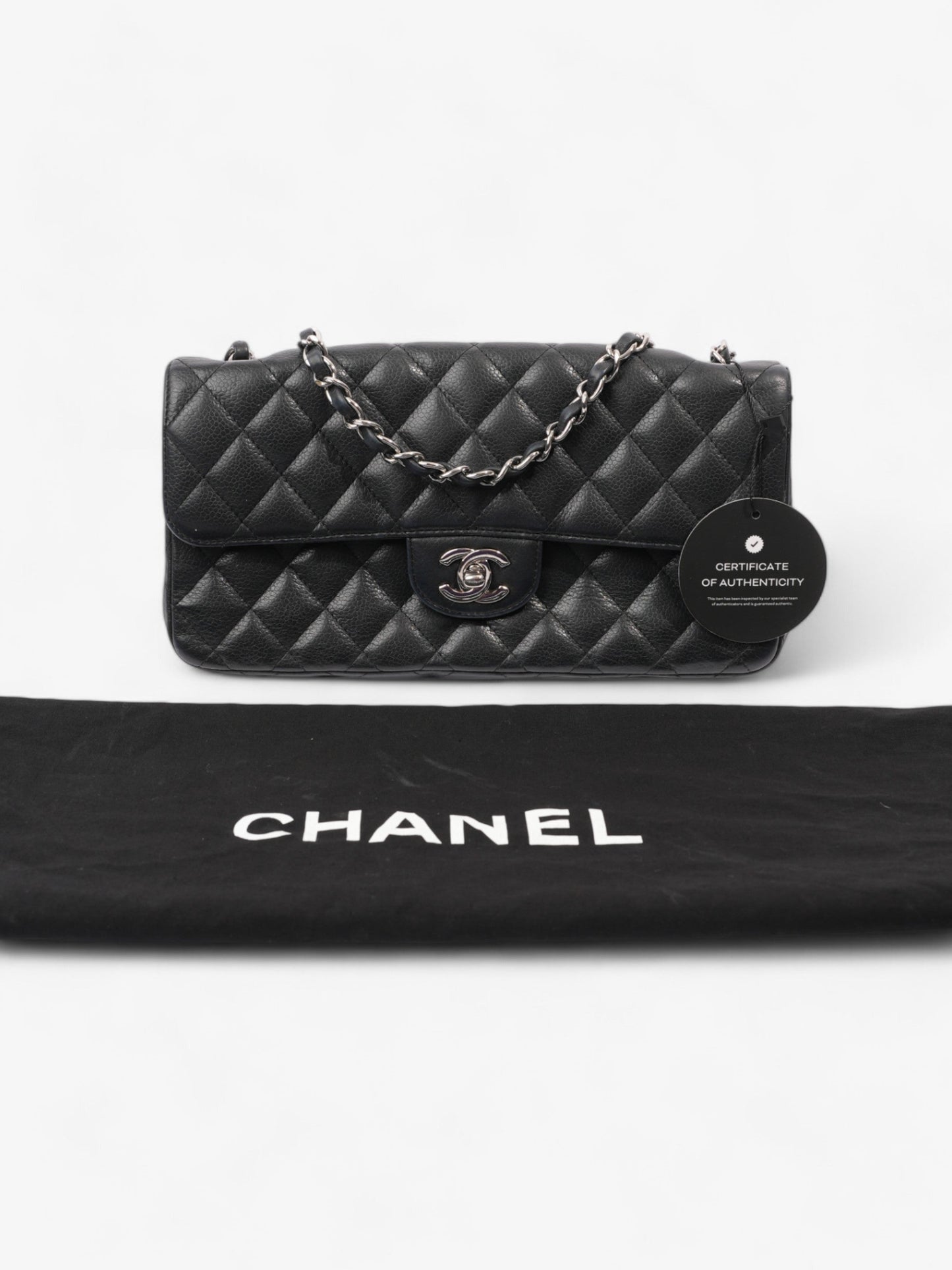 Chanel East West Black Caviar Leather