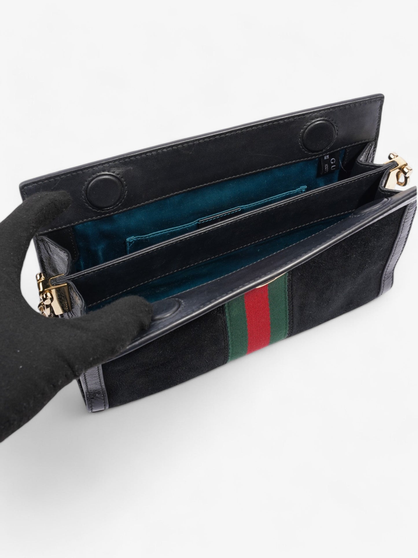 Gucci Ophidia GG Black / Red / Green Suede