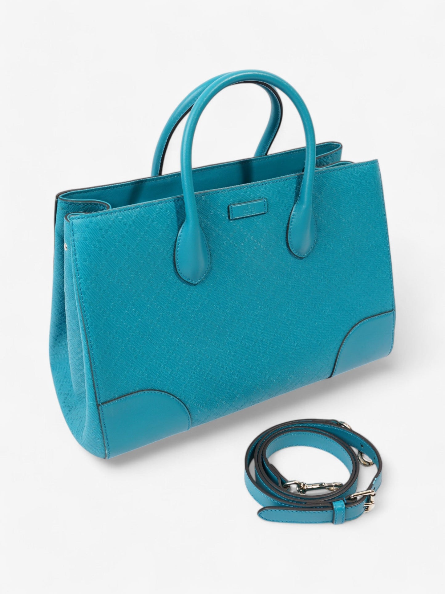 Gucci Diamante 2-Way Turquoise Leather