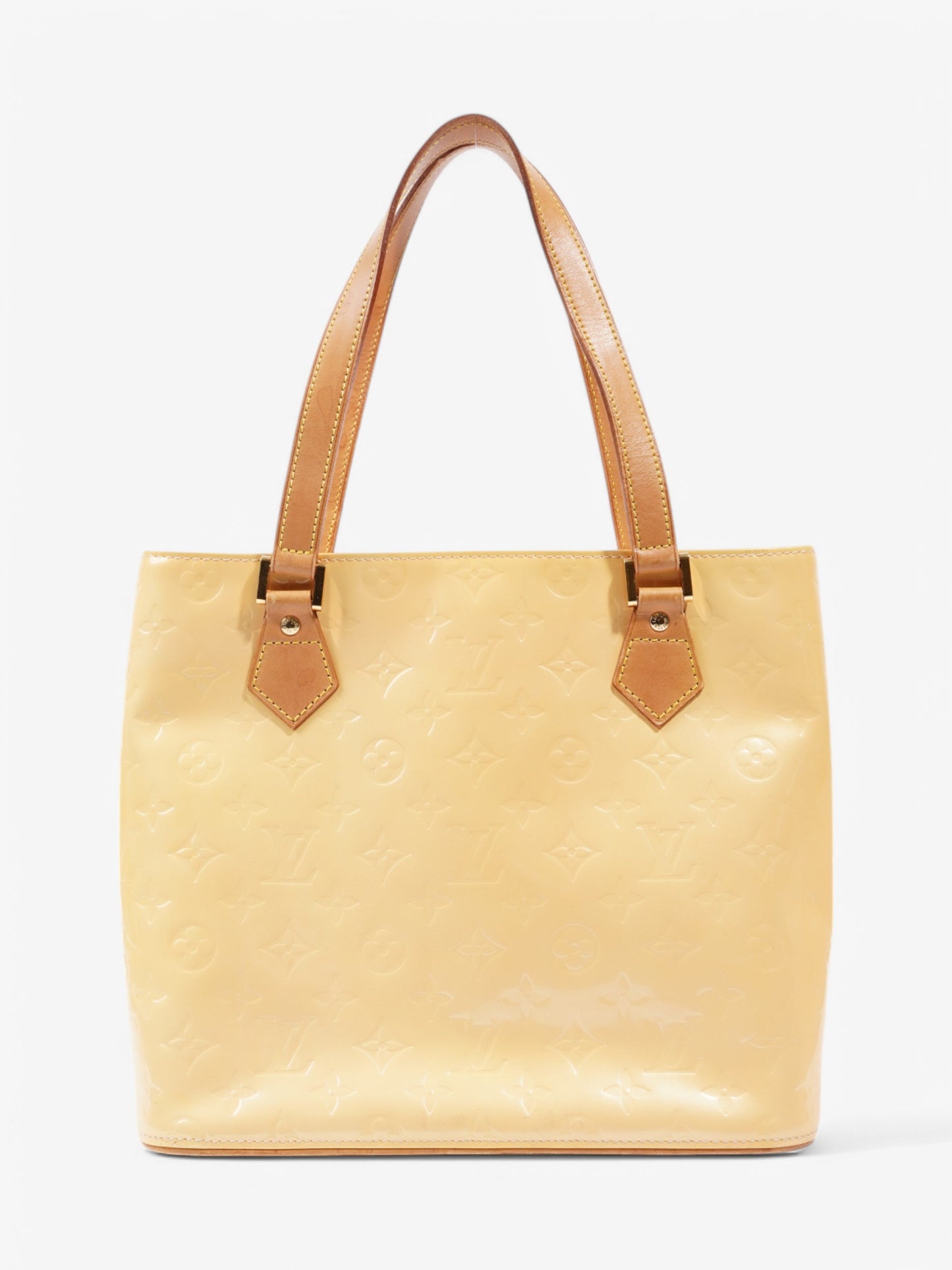 Louis Vuitton Verni Houston Yellow Calf Leather