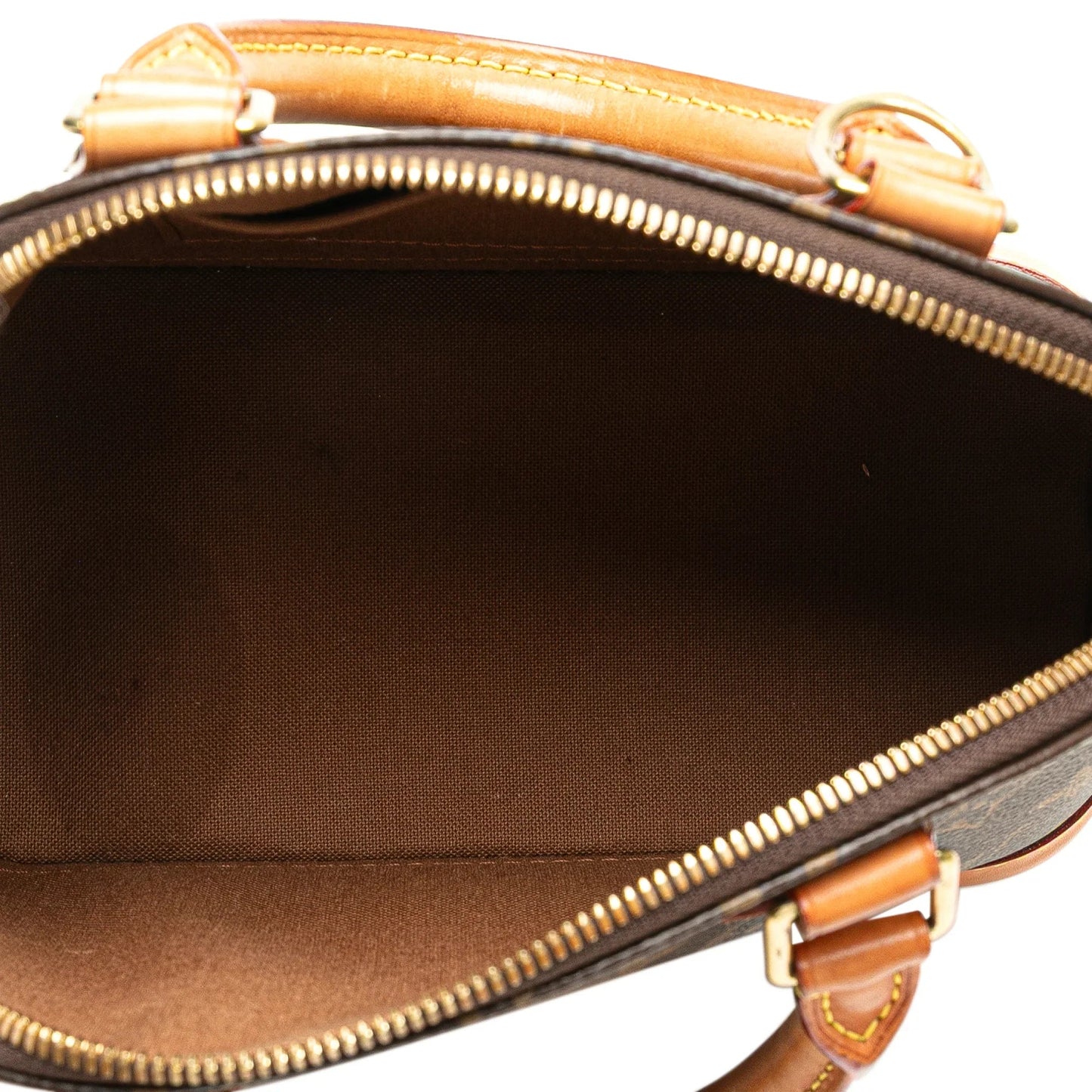 Brown Louis Vuitton Monogram Alma BB Satchel