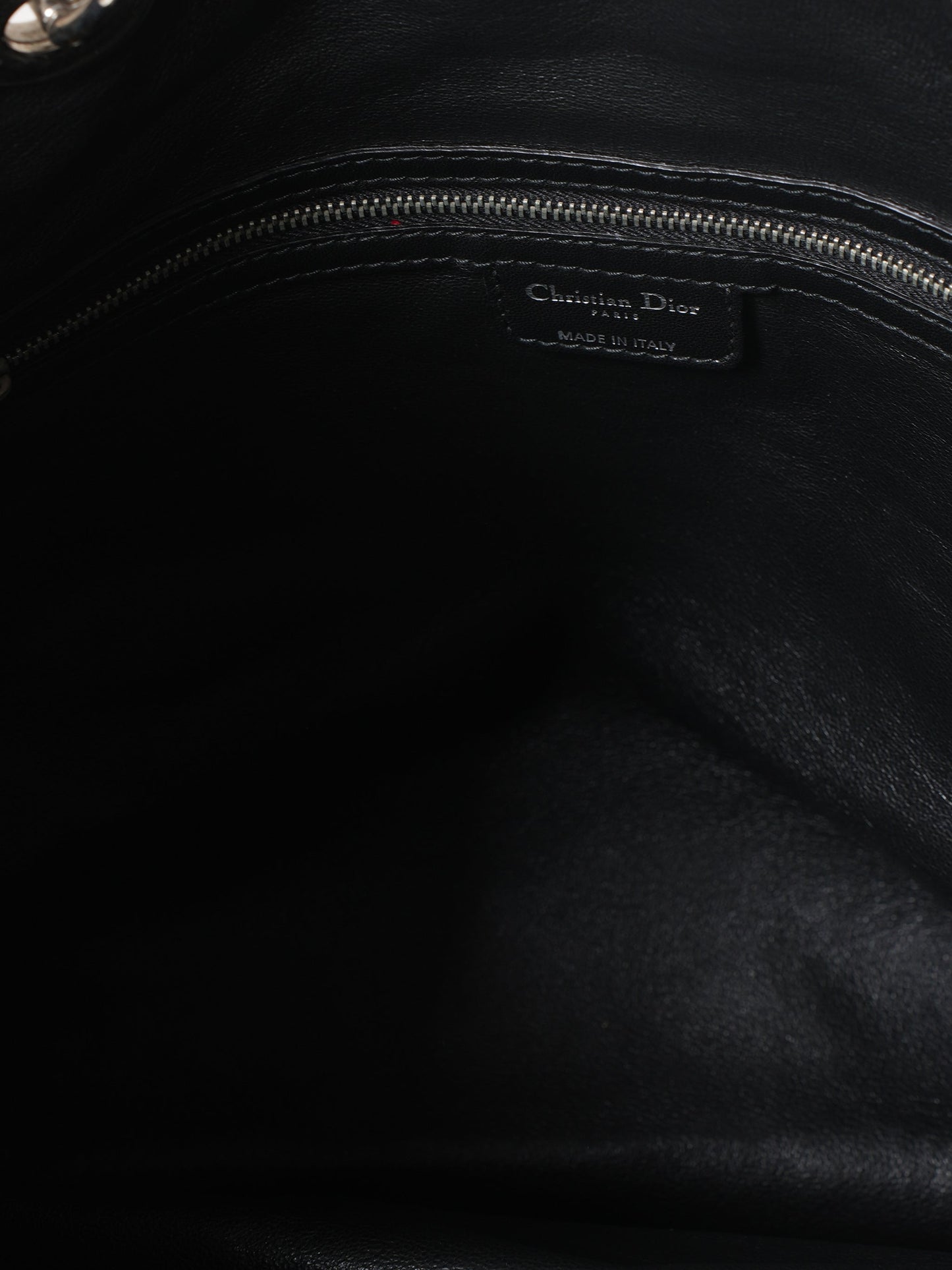 New Christian Dior Large Woven Calfskin Bag