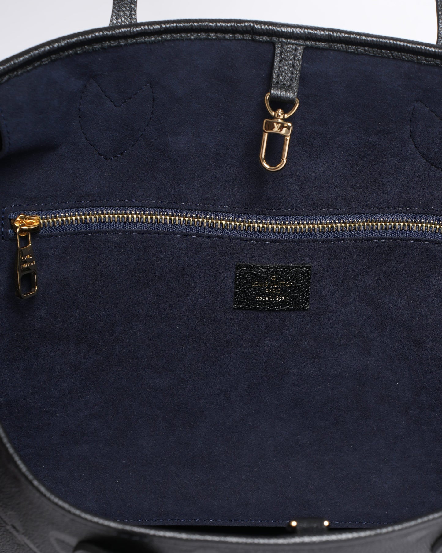 New Louis Vuitton Neverfull MM Monogram Empreinte Leather Bag