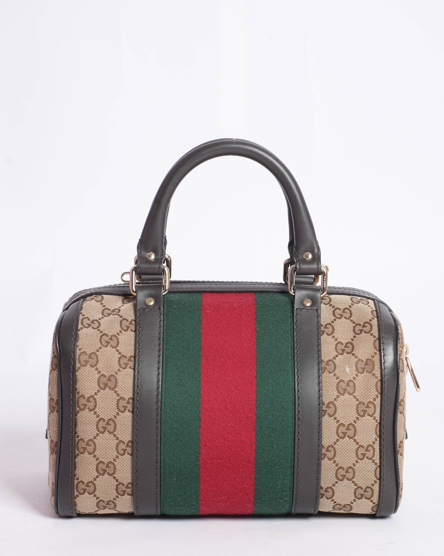 Gucci GG canvas Web Small Boston bag