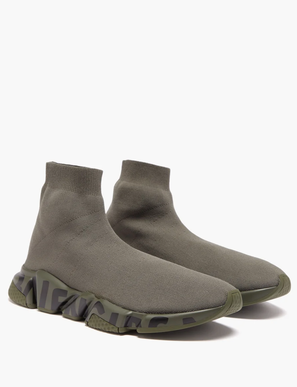 BALENCIAGA SPEED GRAFFITI LOGO TRAINERS