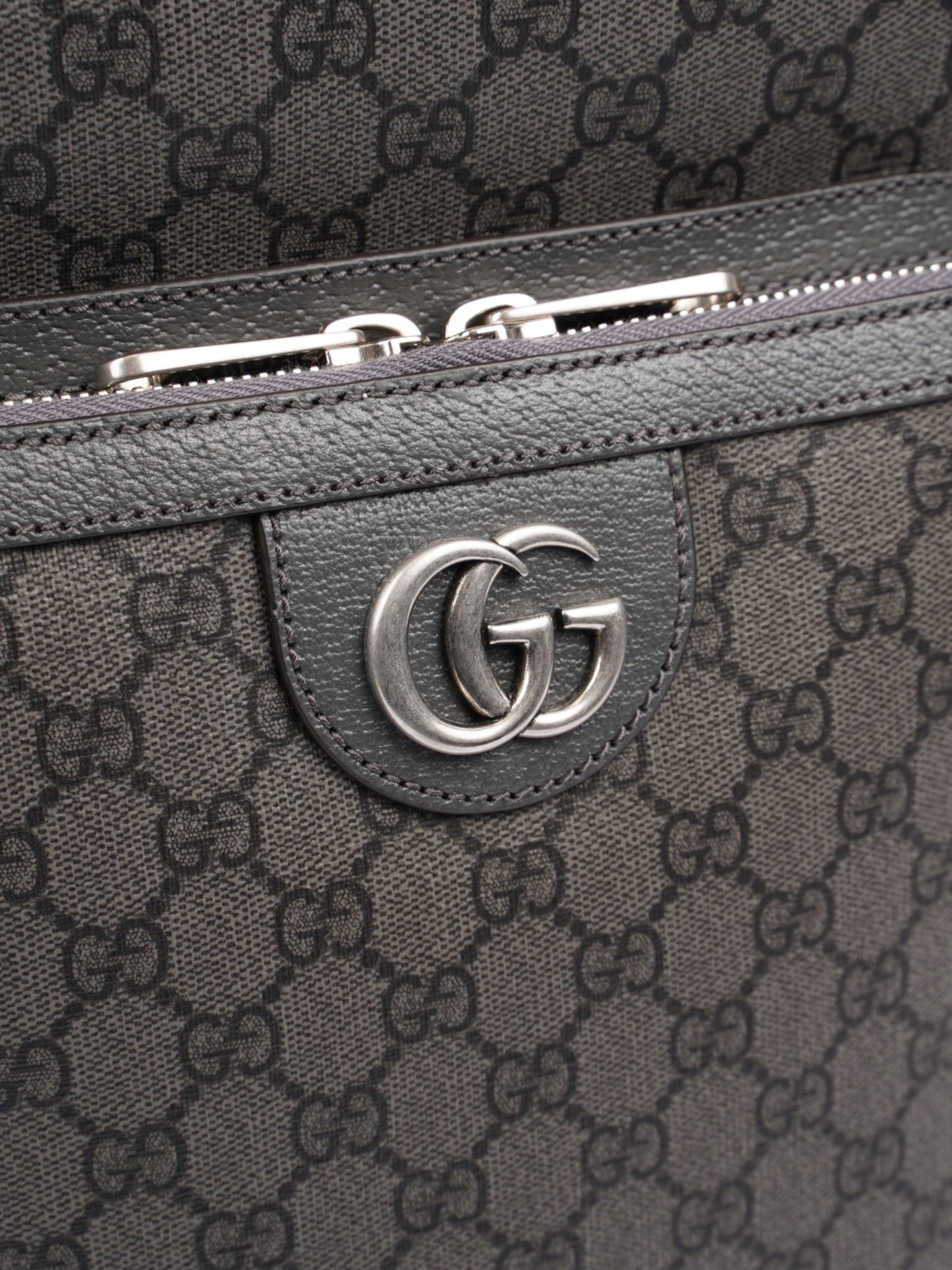 Gucci Ophidia Backpack GG Supreme / Grey Canvas Medium