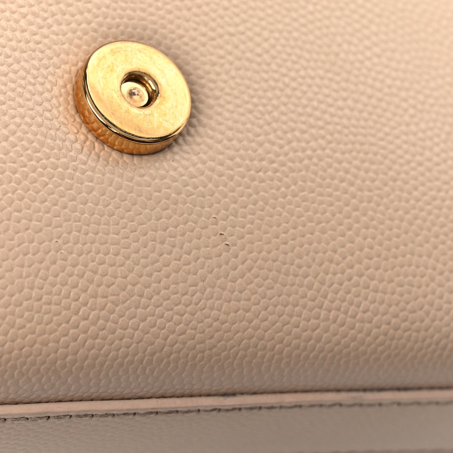Saint Laurent Grain De Poudre Small Monogram Kate Satchel Nude Powder