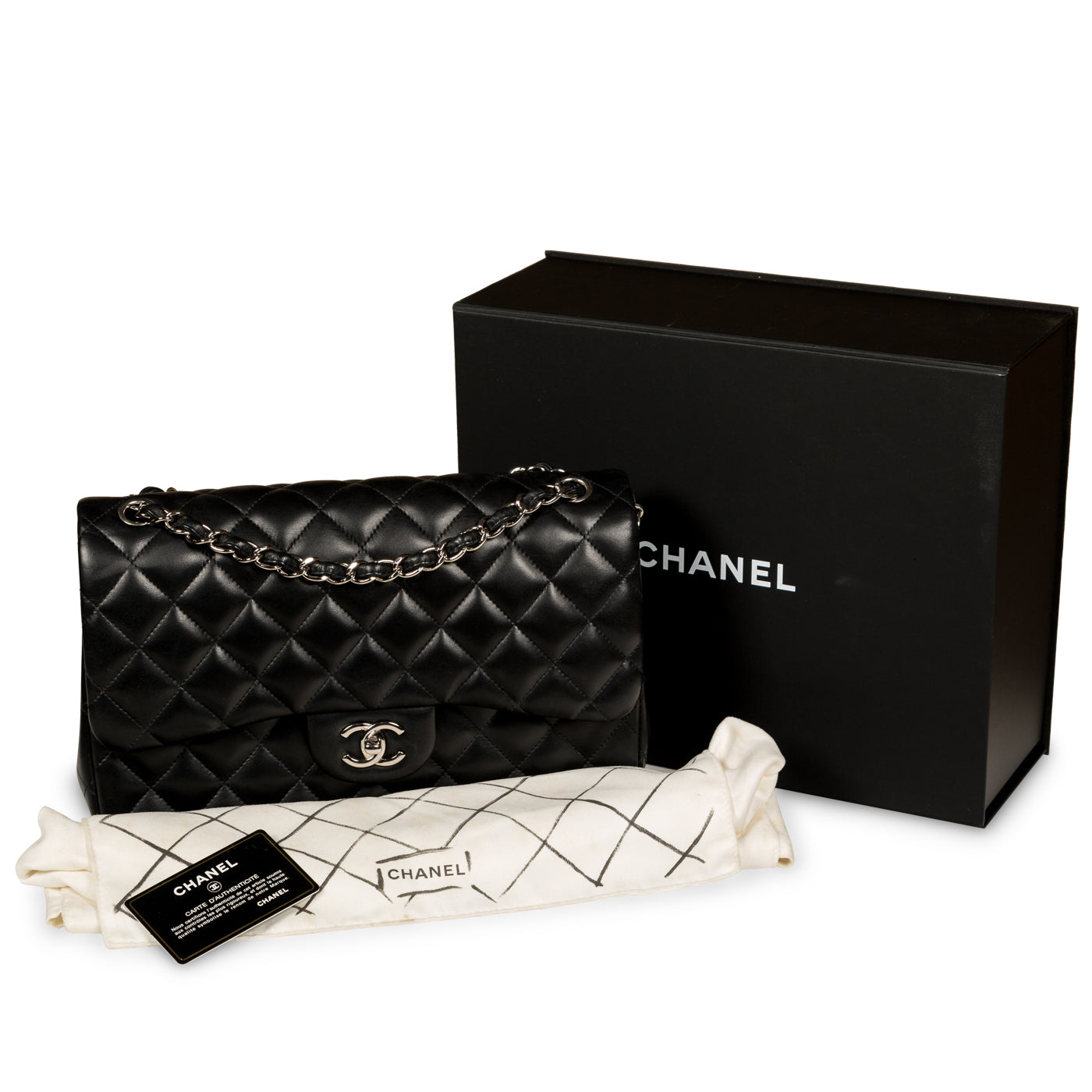 Chanel Classic Flap Bag - Jumbo - SHW